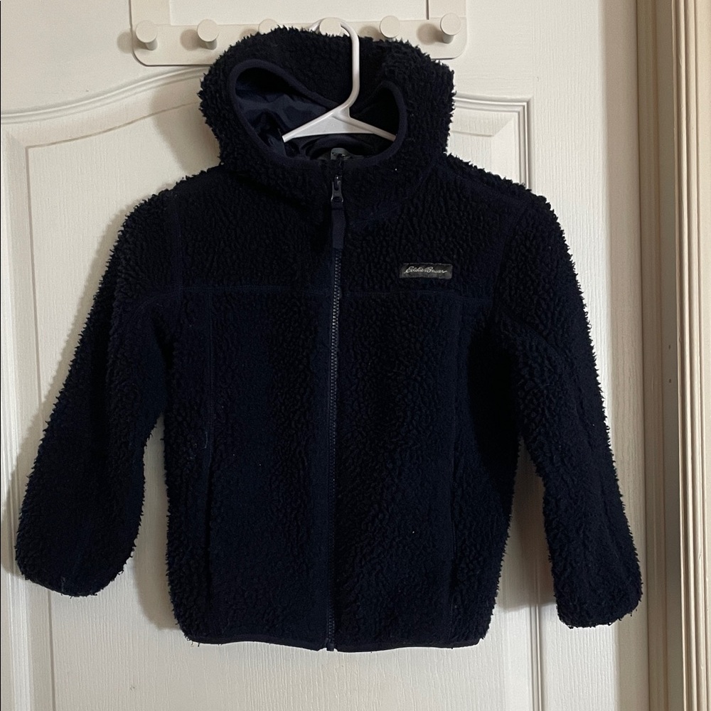 Eddie Bauer Fleece Zip-Up Jacket kids XS 5/6 #131